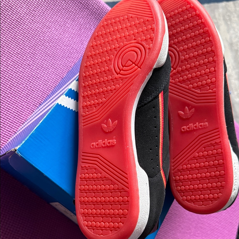 adidas continental Black Athletic Shoes with Pink Accent - Picture 6 of 6